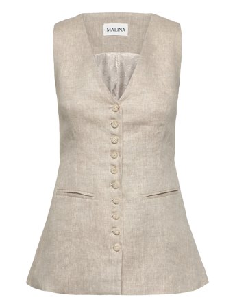Malina | Cielo Linen Vest | 40