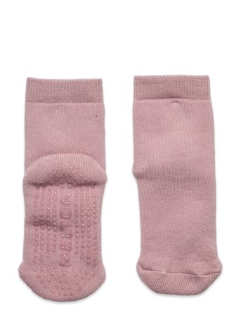 Melton Cotton Socks - Anti-Slip - Pink - 20/22