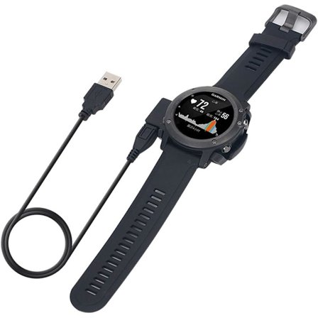 Lader for Fenix 3/Fenix 3 HR/Quatix 3/ Tactix Bravo/ D2 Bravo, erstatningskabel for Garmin Fenix 3 pulssmartklokke [3,3ft/1m]