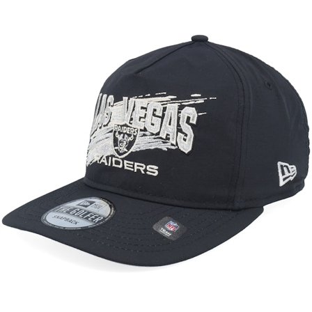 New Era - NFL Black snapback Czapka Z Daszkiem - Las Vegas Raiders Throwback Brush Black Strapback @ Hatstore