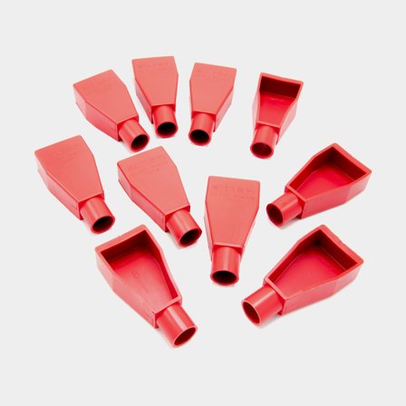 Osłona biegunów Oceanflex, plus (czerwony), max 15.9 mm², 10-pak - Jachtowa