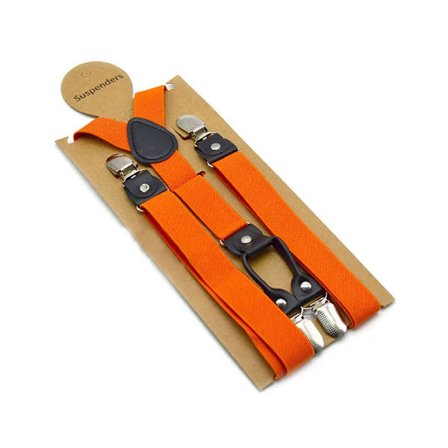 120 cm Svarta Hängslen för Män Justerbara Elastiska Herrhängslen med 4 Clips