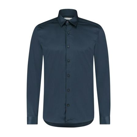 PureWhite Overhemd Navy Blue , Blauw , Heren , Maat: 2XL
