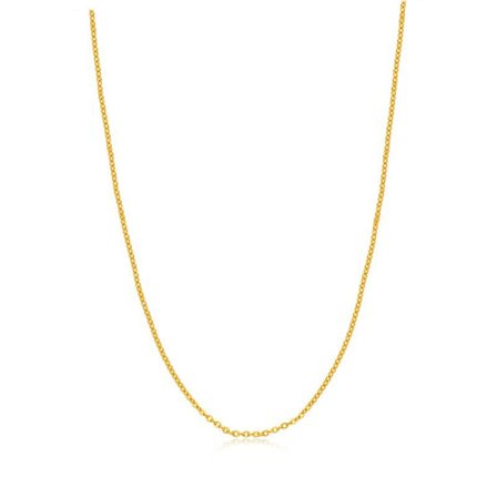 Rebskæde vedhæng halskæde til kvinder guld farve (kobber guld pl