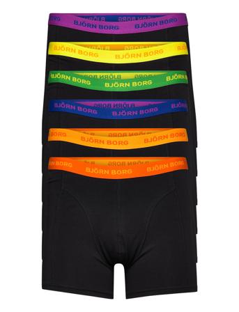 Cotton Stretch Boxer 6P Black Björn Borg