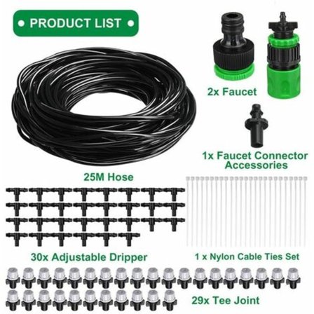 DIY Automatisk Växtbevattningssystem med Slang - 25 Meter