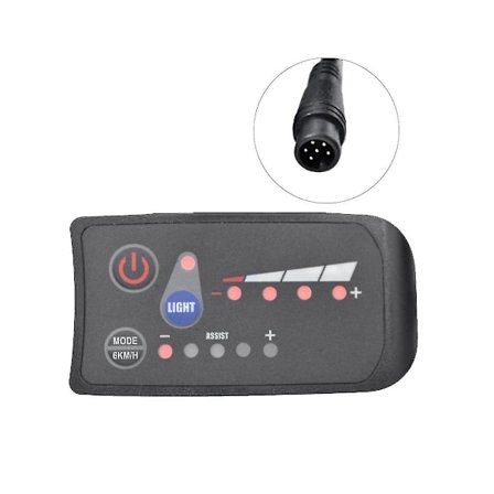 S810 E-cykel Måler LED Display 48v Ip65 Uart Protokollen til Elcykel Elcykel Måler 6pin