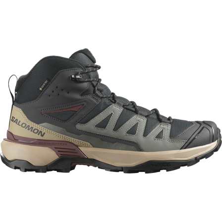 Salomon - Chaussures de randonnée et grande randonnée pour homme X Ultra 360 Mid Gtx - Phantom / Desert Tan - 40⅔