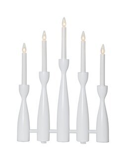 Adventsljusstake Midja 2.0 av trä Vit - Star Trading