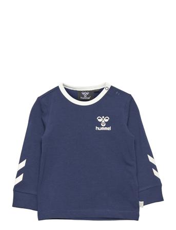Hmlmaule T-Shirt L/S T-shirts Long-sleeved T-shirts Sininen Hummel