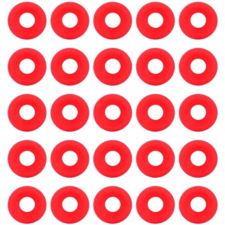 Silikonpakninger, 25 stk røde silikon Grolsch-pakninger for Swing Flip Top-flaske hjemmebrygging av ølflasketetninger