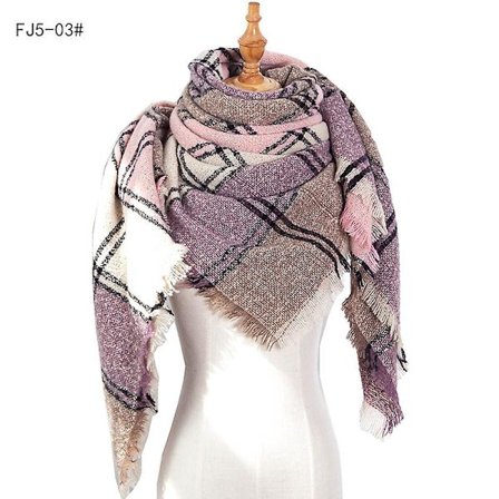 Mote-sjal og skjerf for damer, vinter, damer skjerf, pledd-skjerf for kvinner, tartan-skjerf