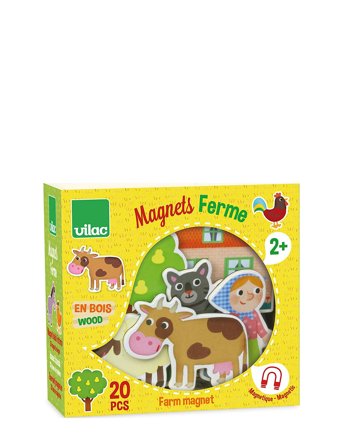 20 Magnets - Farm Patterned Vilac