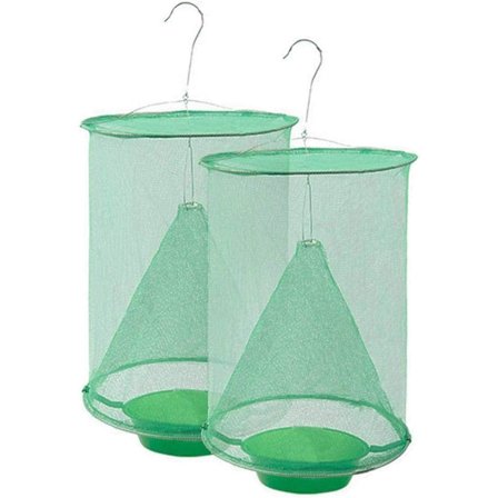 Fluefelle for Ranch, Utendørs insektfellebur med matfelle, den mest effektive insektfellen noensinne designet for fluer