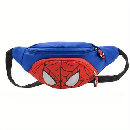 Marvel Spider-Man vyölaukku - Tyylikäs kontrastivärinen vyötärölaukku säädettävällä hihnalla, kevyt ja monipuolinen matkustamiseen, vapaa-aikaan ja E 