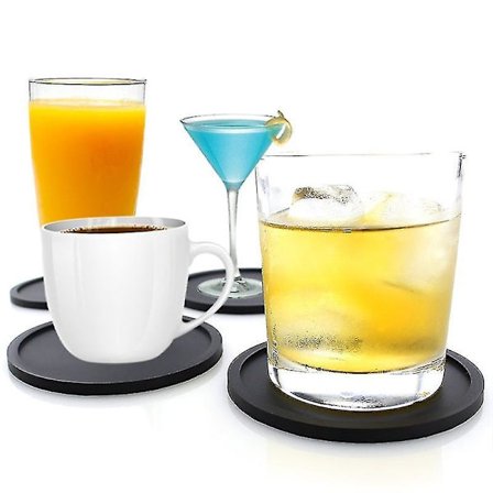 10cm Kreativ Rund Koster Silikon Plassmatte Fargerik Matte