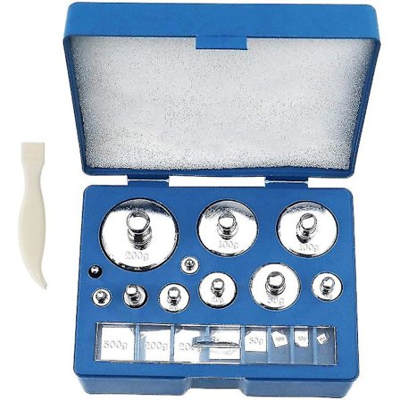 19 stk Kalibrerings Gram Vekt Verktøy, Kalibreringsvekt, Med 1 stk Pinsett 10mg Til 200g Balanse, W