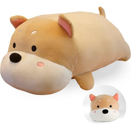 Valp Viktad Fyllnadsdjur (15,7 tum) - Valpkudde - Corgi/Chaidog Plysch - Barns Leksaker - Presenter till Pojkar och Flickor