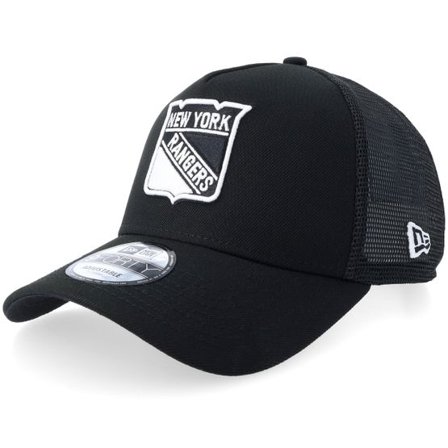 New Era - NHL Svart trucker Keps - New York Rangers 9FORTY Black/White A-frame Trucker @ Hatstore