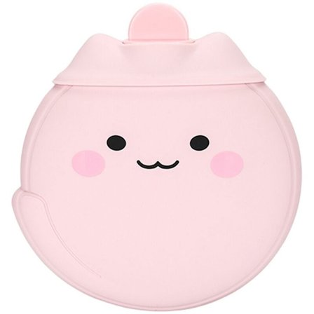 Varmtvannsflaske 450ML Bærbar Eksplosjonssikker Høy Temperaturbestandig 80°C Varmtvannsflaske for Vinter og Sommer Rosa