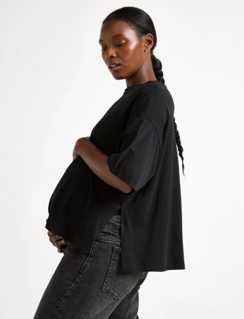 Lindex Top Erica Mom - Black - L