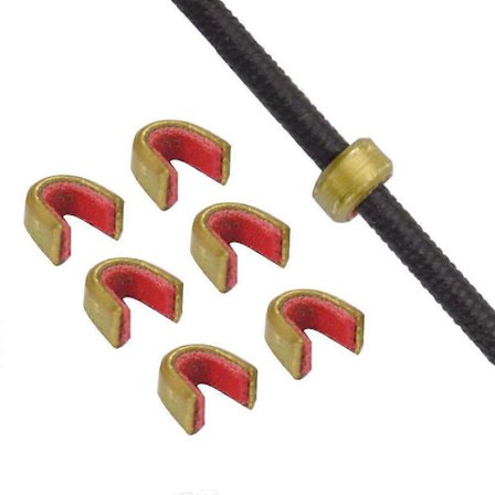 Pilbuestring Nocking Points Strenger Nocksett Messing Spenne Klips Knocks (6stk/pakke)