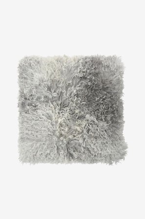 Skinnwille - Tyynynpäällinen Shansi lampaannahkaa - Harmaa - Koristetyynyt & tyynynpäälliset - - Homeroom