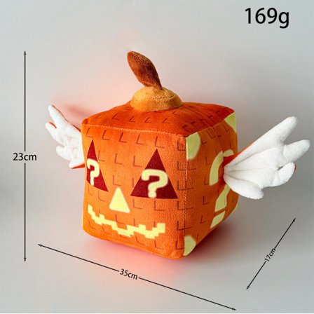 Stjæl en Brainrot Sammy Jandel Plyslegetøj | 25 cm Blød Plysdukke | Samlerobjekt fra Populært Spil**Hvidvinget Græskar