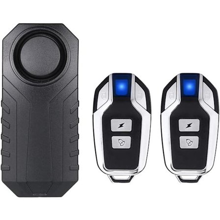 Tyverisikring for motorsykkel og sykkel, 110dB vanntett alarm