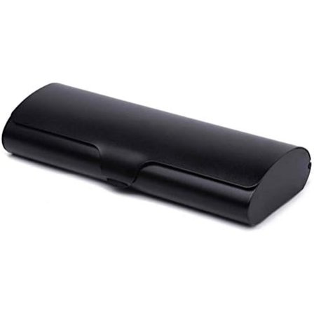 Smal aluminiumglasögonfodral, lätt glasögonfodral glasögonfodral med aluminiumyttre skal och snäpplås för kvinnor män