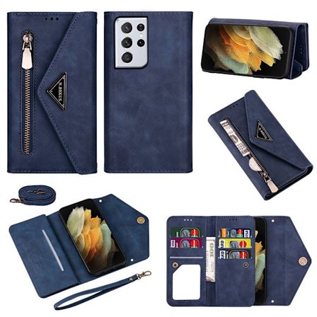 Plånboksfodral Samsung Galaxy S21 Ultra Blå