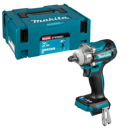 Makita DTW300ZJ muttertrekker - uten batteri LXT 18V - 330Nm - med Makpac-koffert