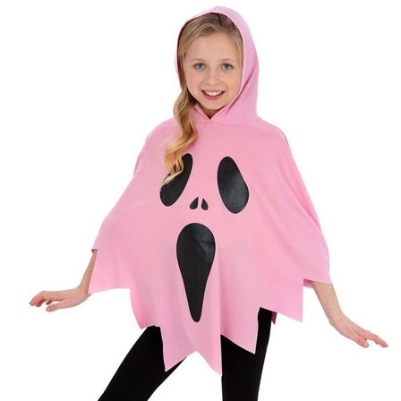 Pinkki Kummitus Poncho Lapsille