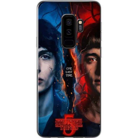 Kompatibelt Mobilskal till Samsung Samsung Galaxy S9+ Stranger Things inspirerad poster med två ansikten, eld och is, dramatisk science fiction- och