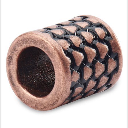Anello da barba con scaglie di drago color bronzo per uomini - Anelli e perline da barba