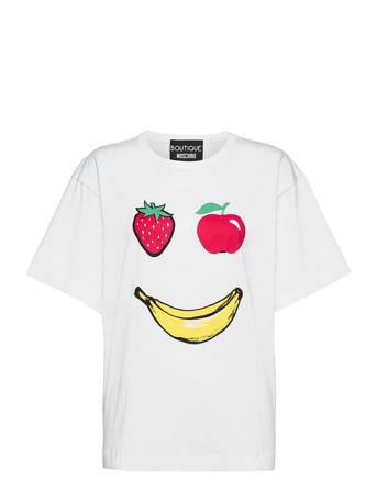 Apples T-Shirt White Boutique Moschino