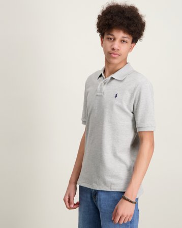 Polo Ralph Lauren The Iconic Mesh Polo Shirt Grå Piké Kille - Kids Brand Store