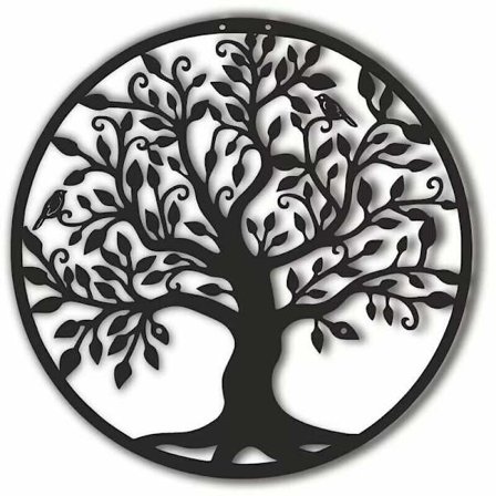Metalliseinäkoriste Elämänpuu Metalliseinäkoriste Metalliseinä