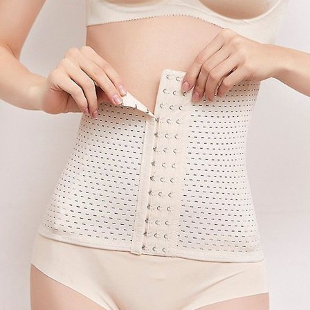 Waist trainer Bantningskorsett Body Shaper Modellering Bälte Shapewear Midja Cincher Fettkompressionsrem gördlar Fast Korsett 2022,beige2