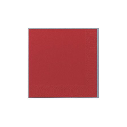 DUNI Servett 3-lagers, enfärgade, ¼-vikt, 24 cm, röd 250/fp - Lyreco - Kök och servering - Servetter och dukar - Servett - 3-lagers