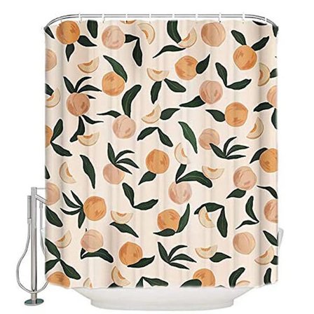 Bruseforhæng med ferskenmønster med kroge, vandtæt og vaskbar