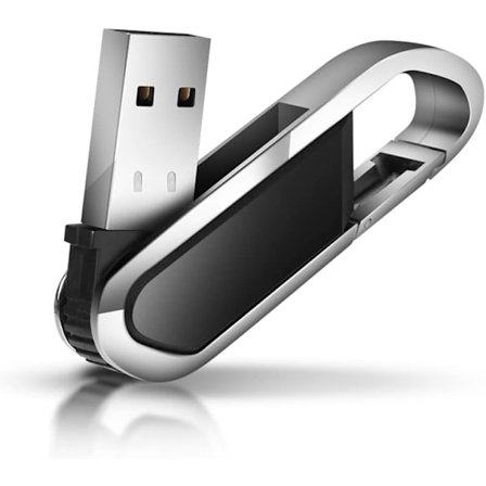 USB-nyckelring (64 GB svart) 2 stycken