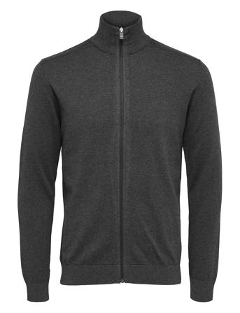 Selected Homme Slhberg Full Zip Cardigan Noos Grå