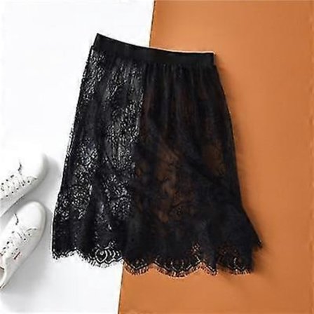 Höst & Vinter Underkjolar Dam Casual Spets Perspektiv Mini Kjolar, Underkjol