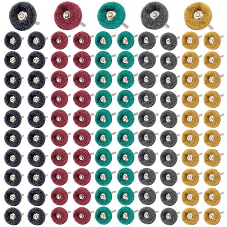 100 kpl kiillotuslaikkasarja, 25 mm Dremel-tarvikkeet, hiomakiillotus karkeus 80/150/240/400/600 Dremel-pyöriville työkaluille korujen ja puun 