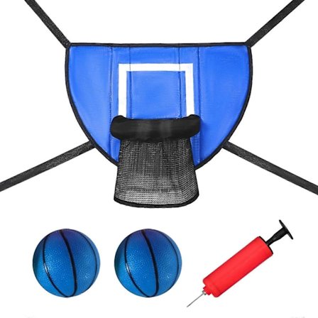Basketballkurv for trampoline utendørs sportsleker universell basketballstativ
