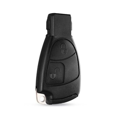 2 -knappen Remote Key Shell Battery Holder för Mercedes Benz