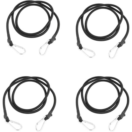 4 kpl karabiinilukkoiset matkatavaroiden köydet, 100 cm ulkokiipeilyköysi, vahva kiristysköysi, karabiinilukkoiset pelastusvarjoköydet, 