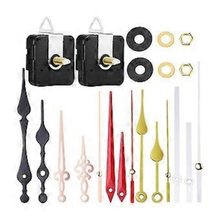 Musta ja kultainen heilurikellon koneisto sarja 0,35-0,51 tuuman paksuisille kellotauluille DIY seinäkellotarvikkeet