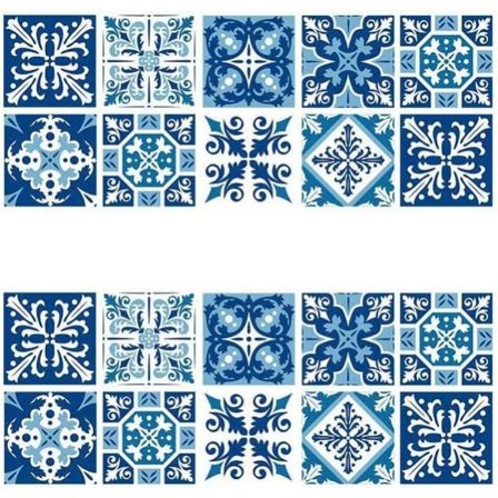 20 stk selvklebende veggfliser, selvklebende fliseklistremerker